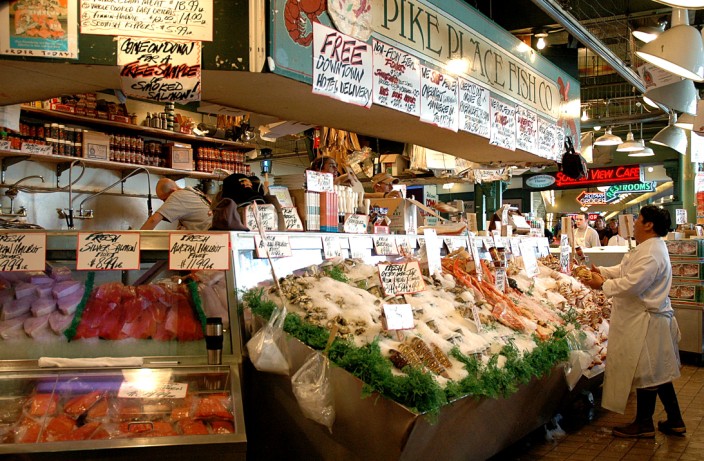 The famous flying fishmongers of Pike Place Market
